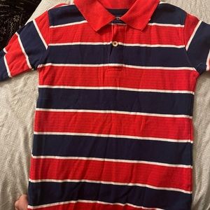 Red and navy polo